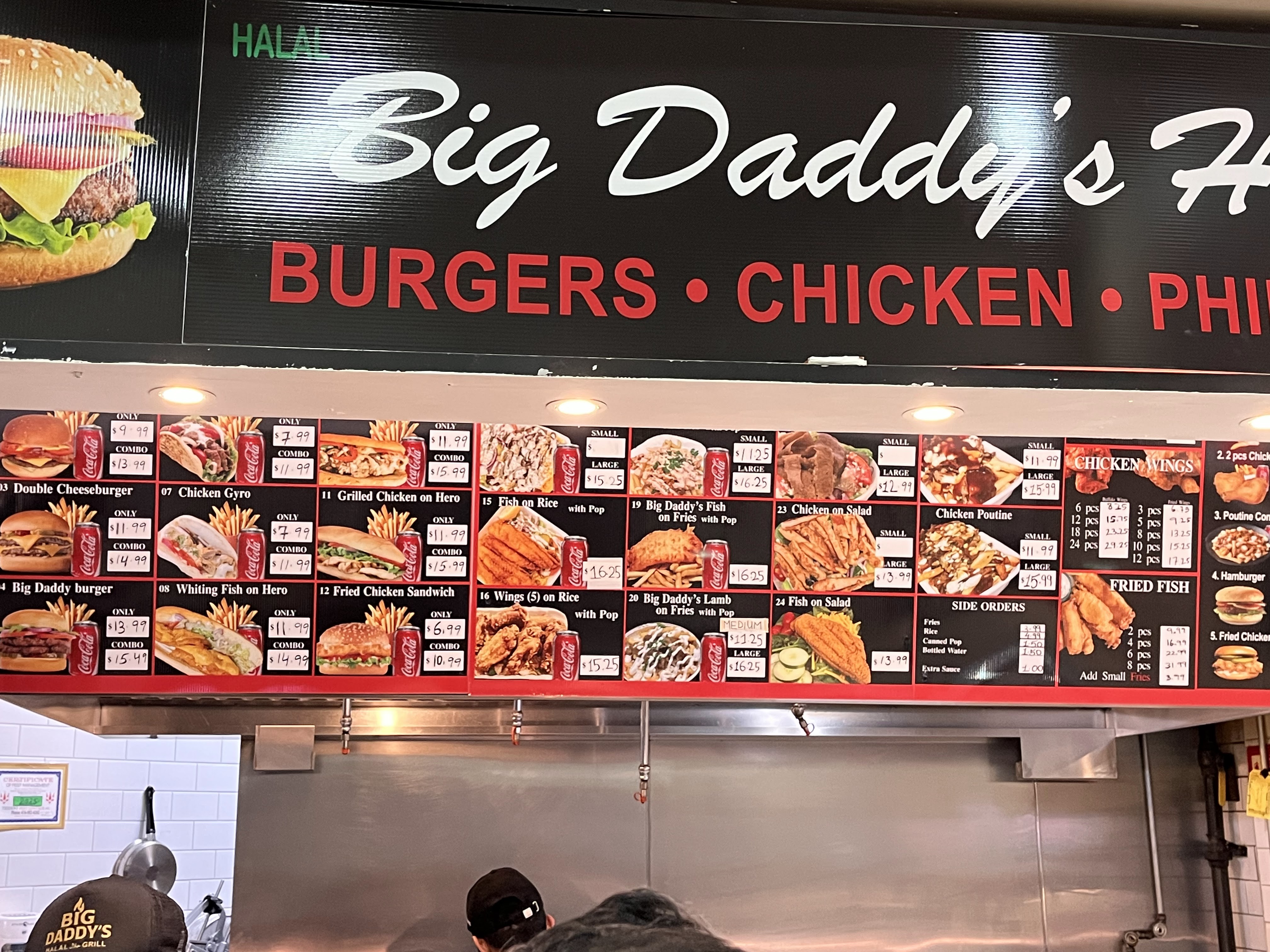 Big Daddy's Halal Grill Counter